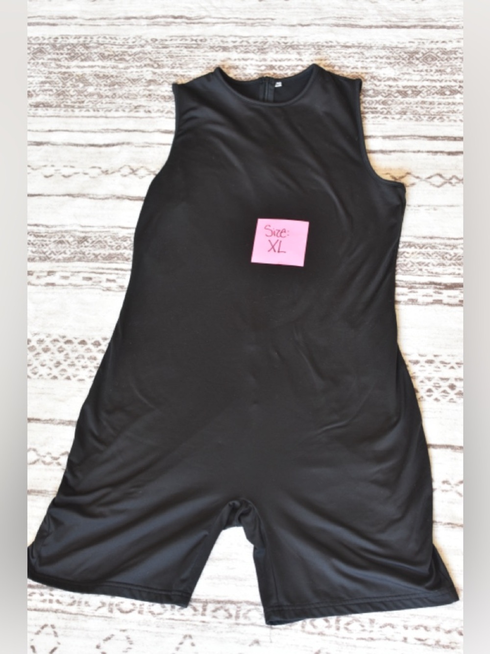 Sleeveless Black Women's Romper Jumpsuit - Comfortable Zip-Up